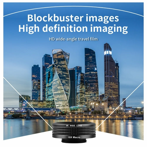 Kit photo smartphone 12-en-1 avec objectifs et trépied