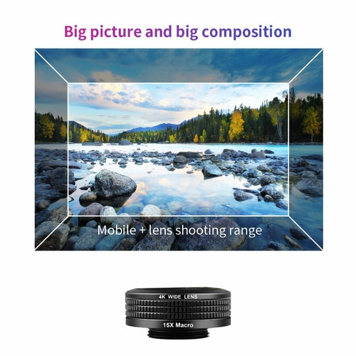 Kit photo smartphone 12-en-1 avec objectifs et trépied