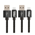 Lot de 2 Câbles Chargeur iPhone 10FT (3m) – Nylon Tressé, Charge Rapide, Compatible iPhone & iPad