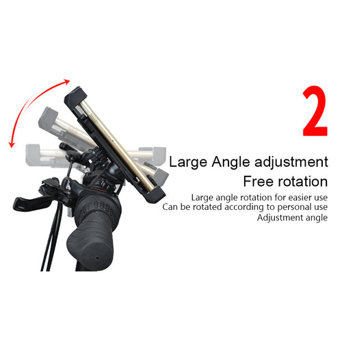 Support Téléphone Universel pour Trottinette & Vélo – Rotation 360°, Anti-Vibrations