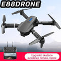 Drone Caméra Pliable E88 – Décollage Automatique, Transmission en Temps Réel, Portable