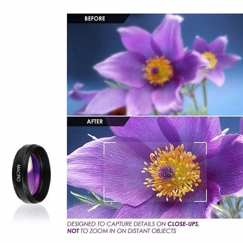 Kit photo smartphone 12-en-1 avec objectifs et trépied
