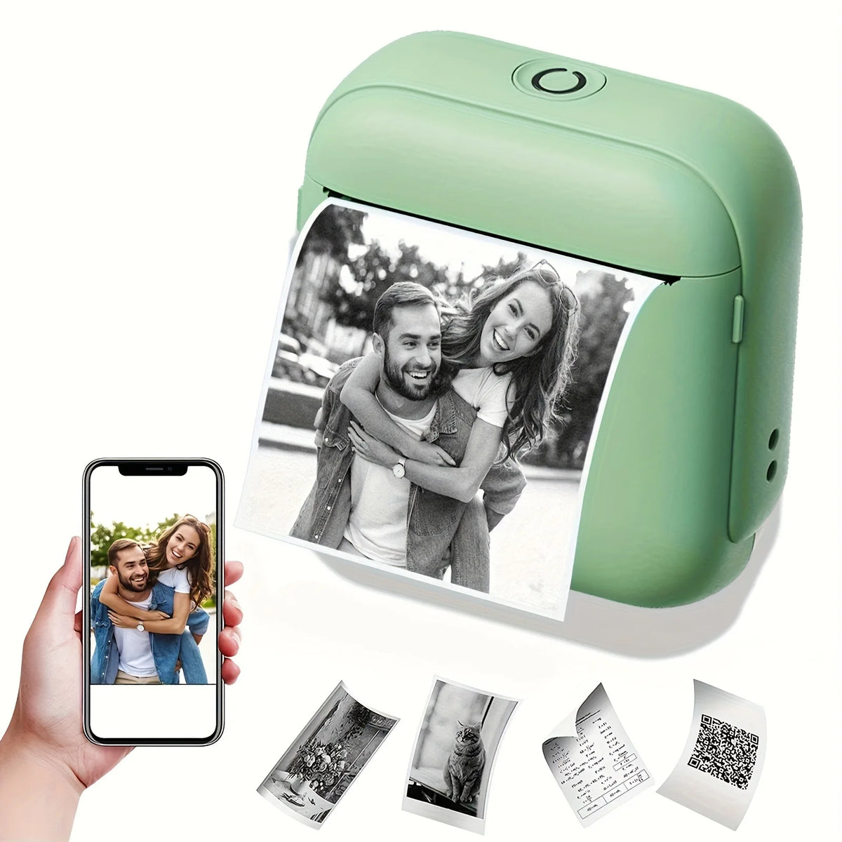 HIOHYU – Mini imprimante thermique Bluetooth pour notes et étiquettes