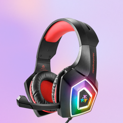 Casque Gaming RGB Stéréo avec Micro Rétractable – LED 7 Couleurs, Multi-Plateforme