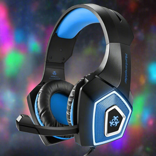 Casque Gaming RGB Stéréo avec Micro Rétractable – LED 7 Couleurs, Multi-Plateforme