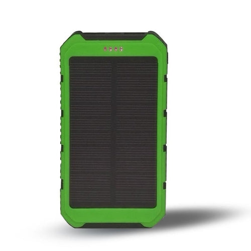 Batterie Solaire Portable 6000mAh – Double USB, Lampe Torche & Résistance à l'Eau