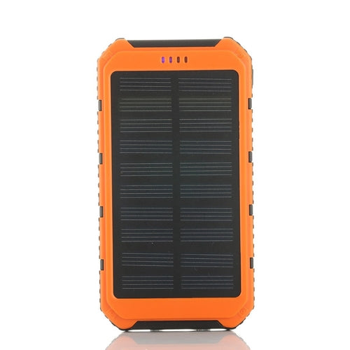Batterie Solaire Portable 6000mAh – Double USB, Lampe Torche & Résistance à l'Eau