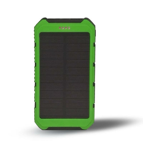 Batterie Solaire Portable 6000mAh – Double USB, Lampe Torche & Résistance à l'Eau