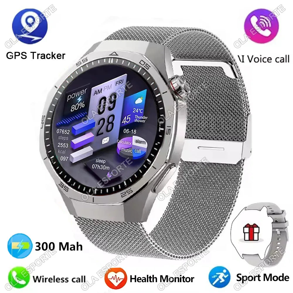 Ola Esporte – Montre ronde 1,52 pouce avec appels Bluetooth