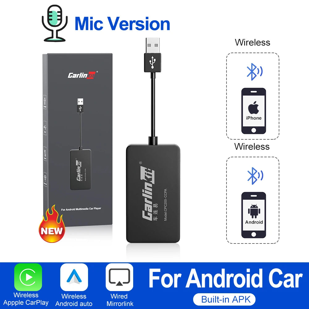 CarlinKit – Adaptateur auto CarPlay et Android Auto pour autoradio Android