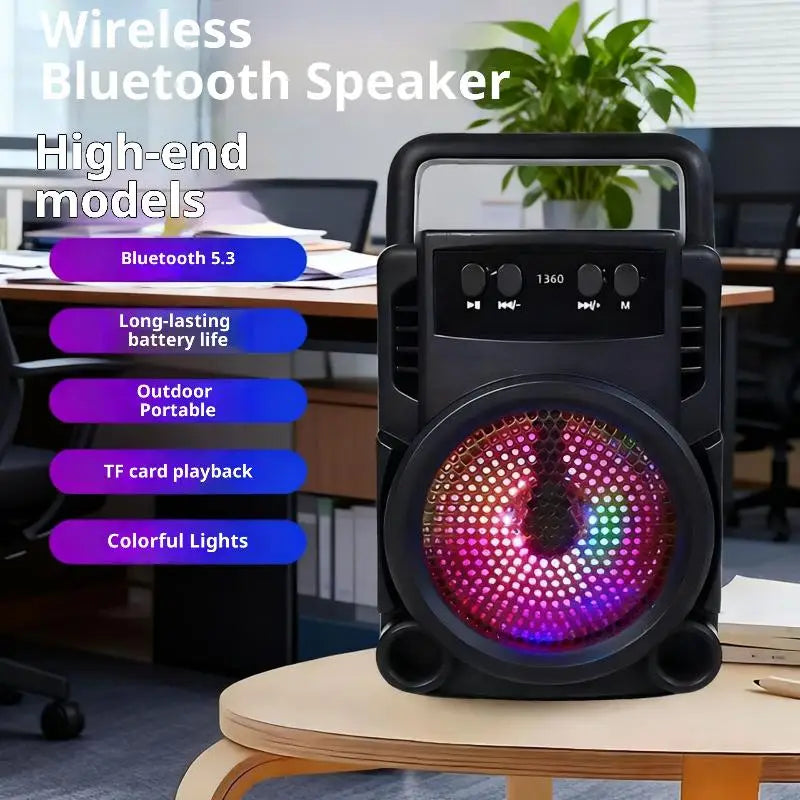 KOQZM – Enceinte Bluetooth portable au style rétro
