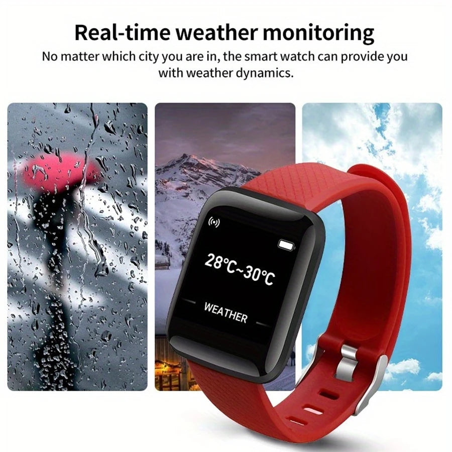 CHAONB 116 Plus / Y68 – Montre connectée 1,44 pouce à commande par touche