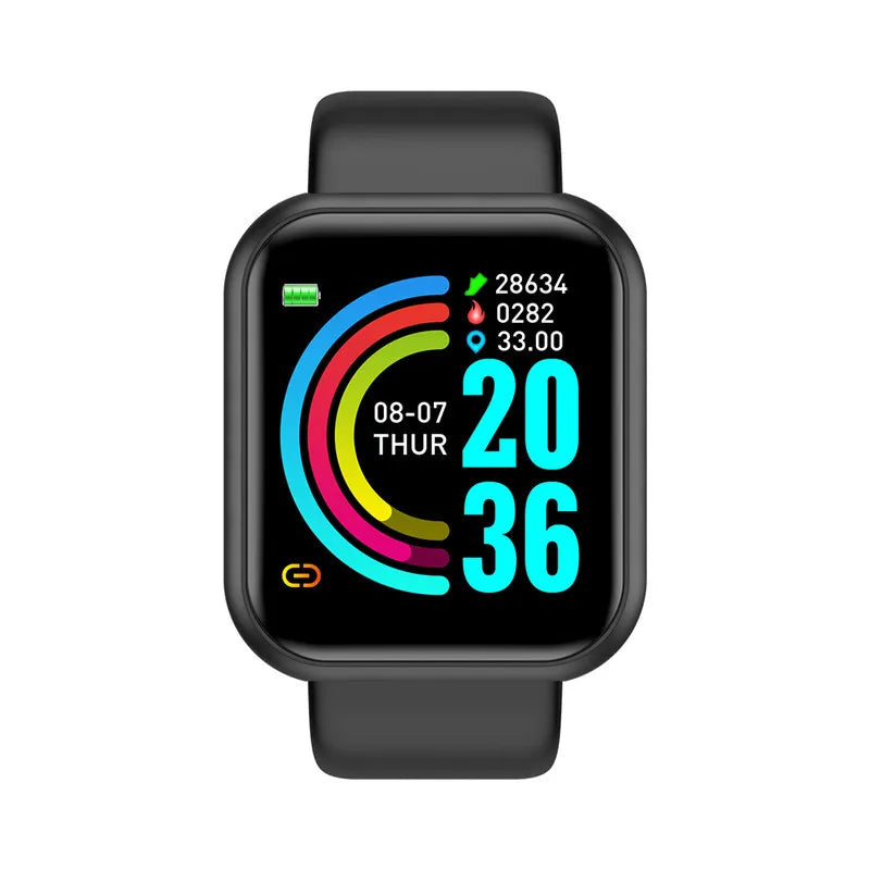 CHAONB Y68 / 116 Plus – Montre connectée sport à recharge USB