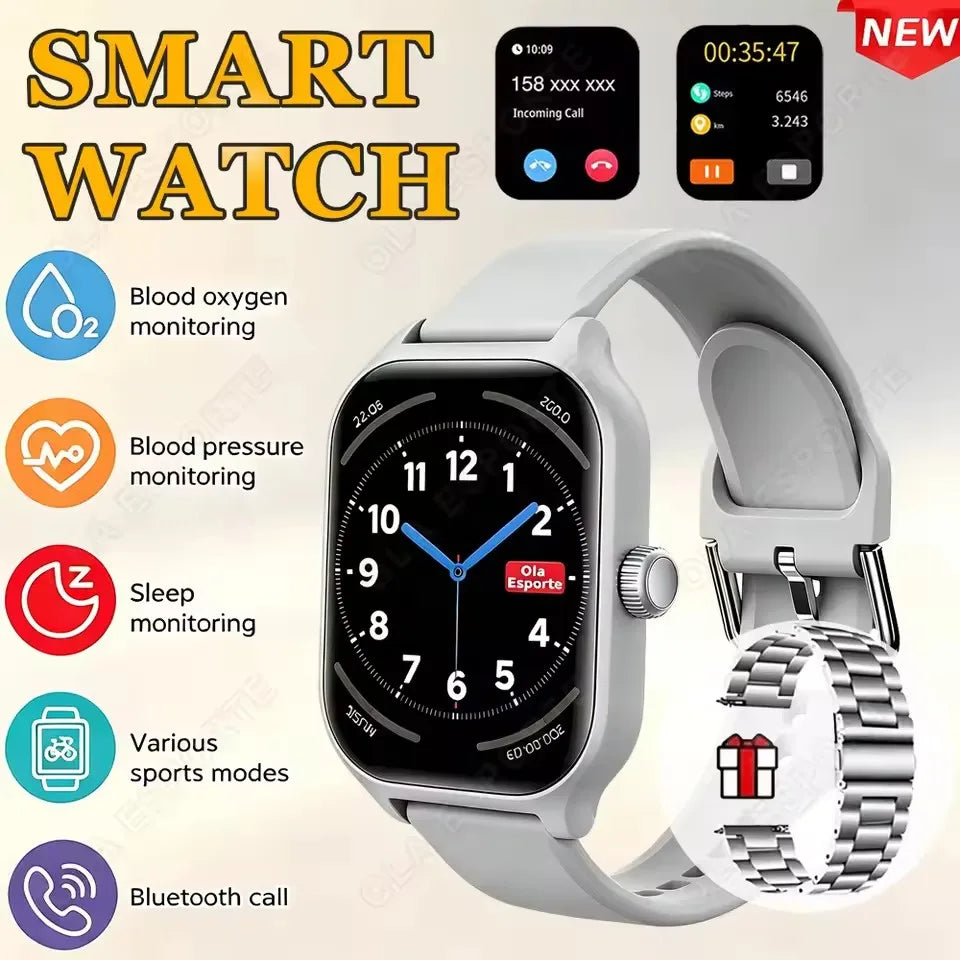 Ola Esporte – Montre ronde OLED 1,4 pouce avec appels Bluetooth