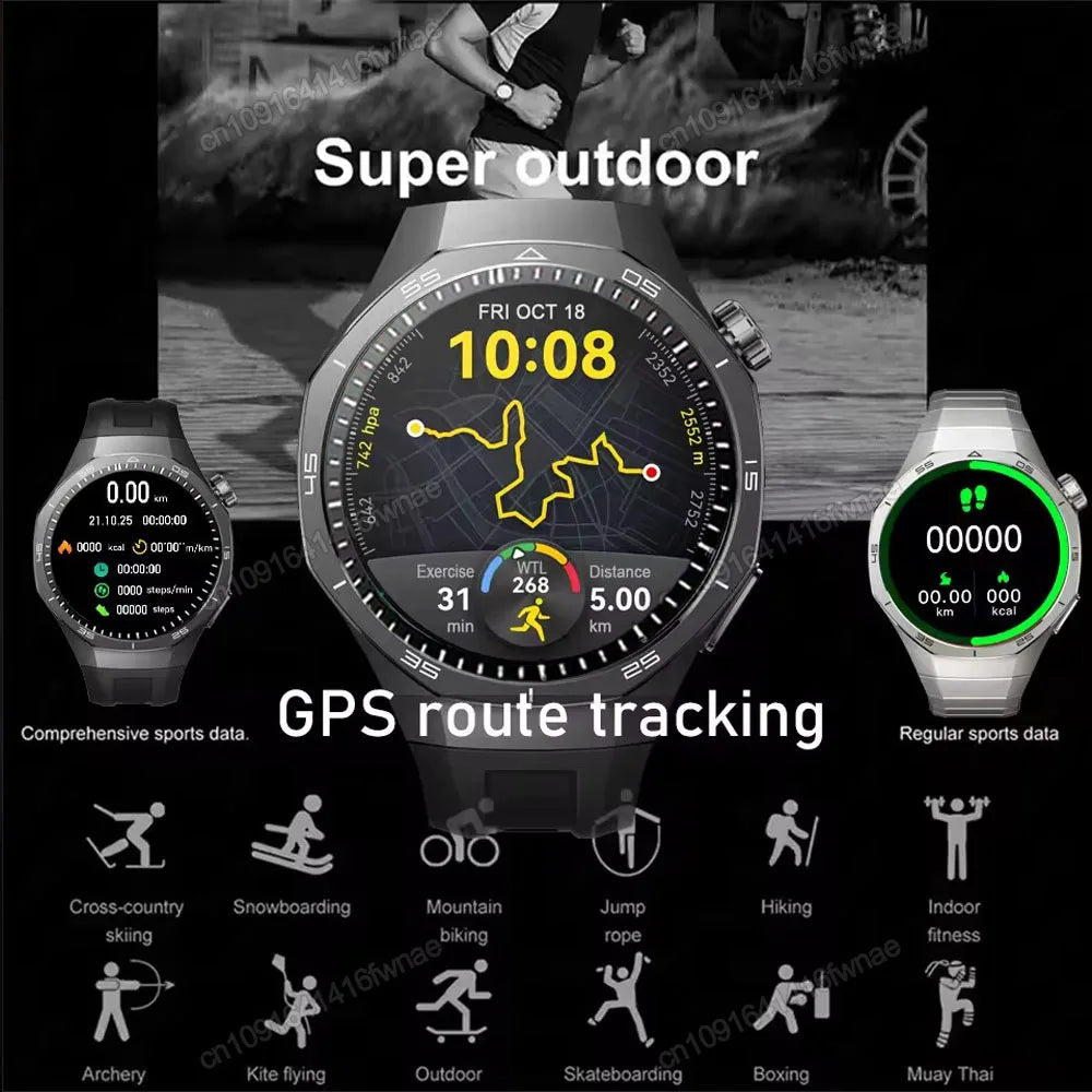 Ola Esporte – Montre ronde 1,52 pouce avec appels Bluetooth
