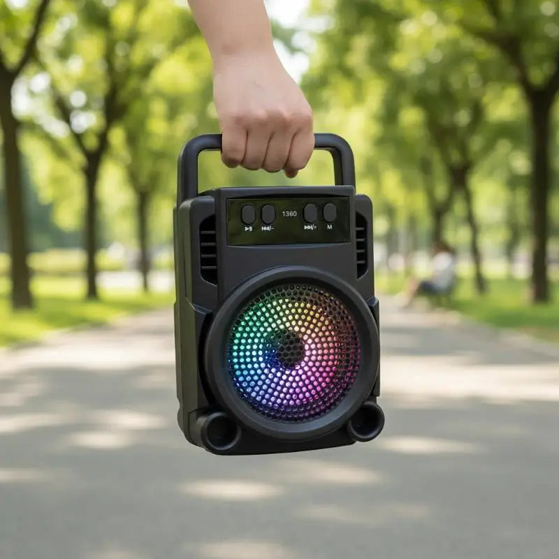 KOQZM – Enceinte Bluetooth portable au style rétro