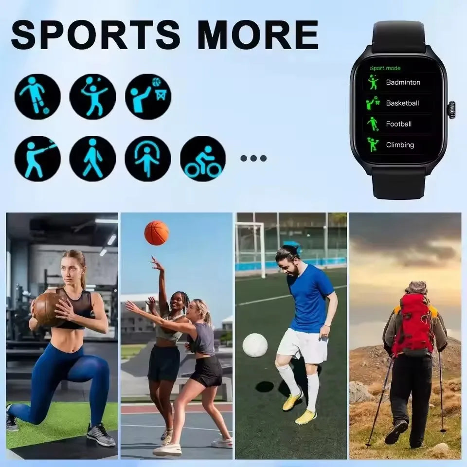 Ola Esporte – Montre ronde OLED 1,4 pouce avec appels Bluetooth