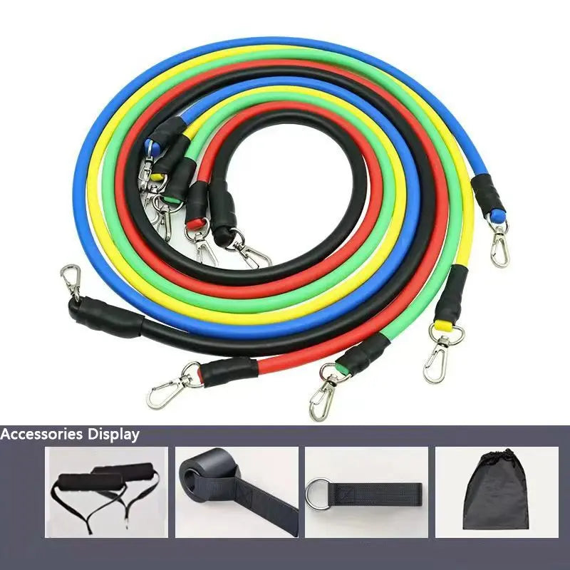 Kit fitness de 11 pièces – Bandes de résistance et accessoires