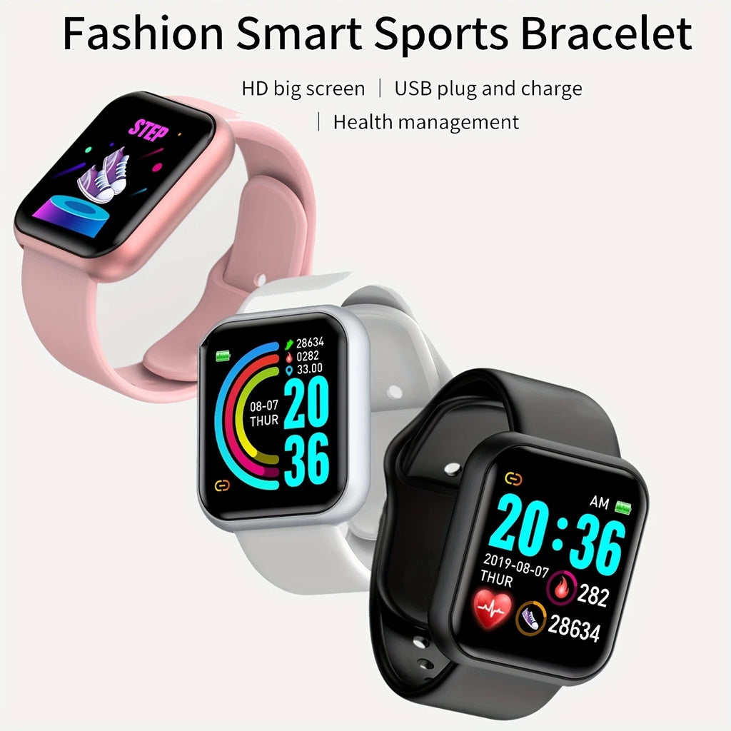 CHAONB Y68 / 116 Plus – Montre connectée sport à recharge USB