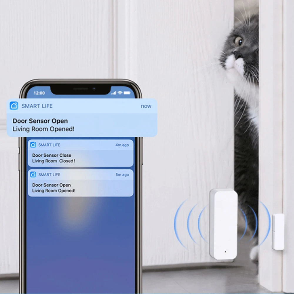 D06 – Détecteur d’ouverture Wi-Fi Tuya pour maison connectée