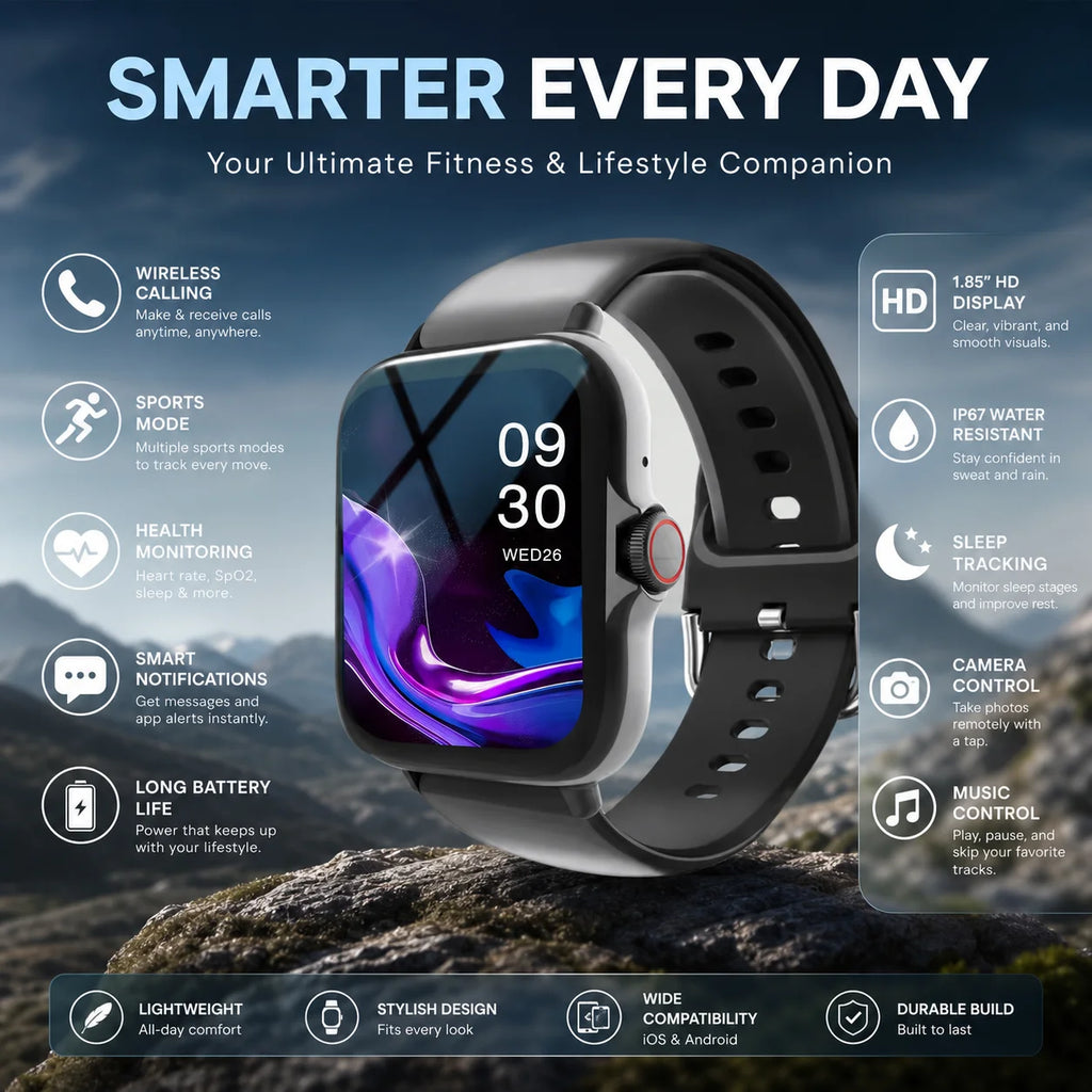 Ola Esporte – Montre connectée 2,02 pouces avec appels Bluetooth
