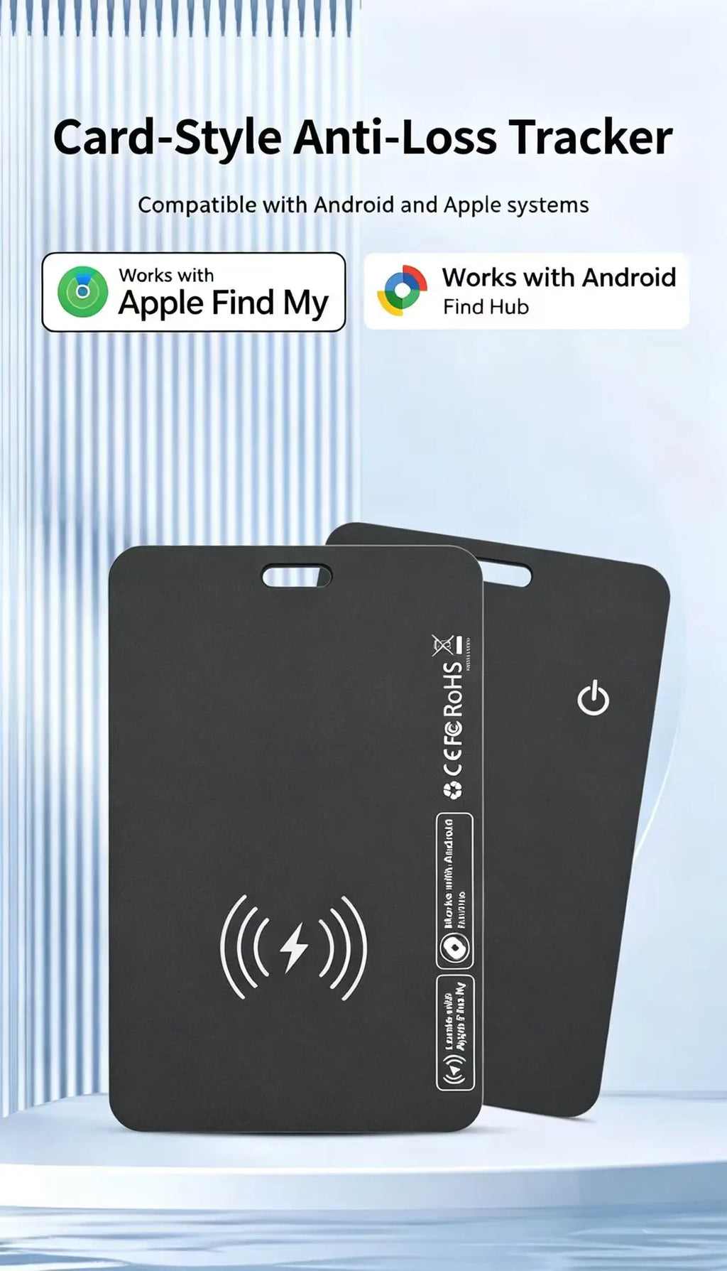 F40 – Carte de localisation Bluetooth pour portefeuille et bagages