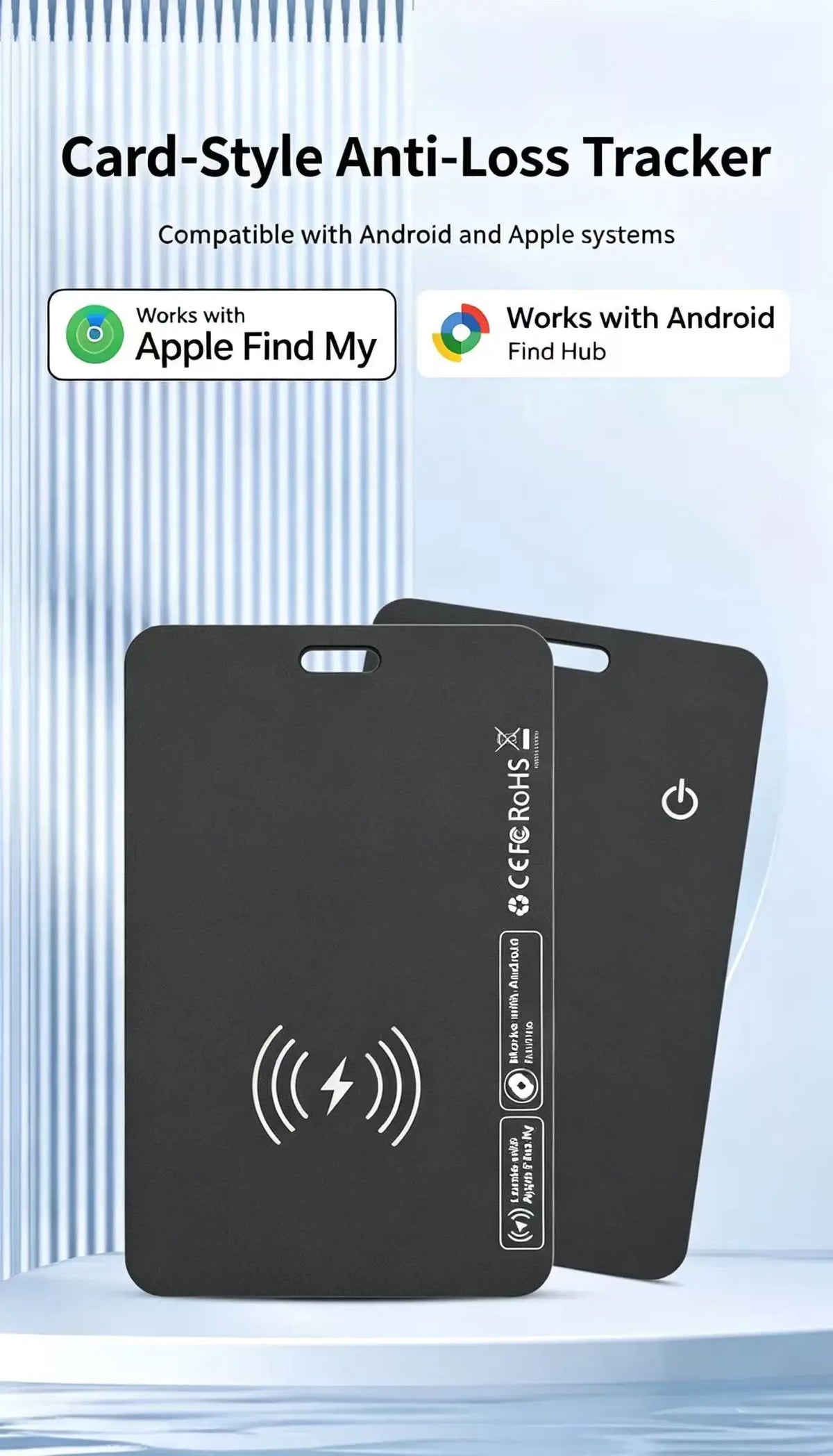 F40 – Carte de localisation Bluetooth pour portefeuille et bagages