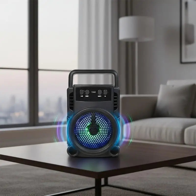 KOQZM – Enceinte Bluetooth portable au style rétro