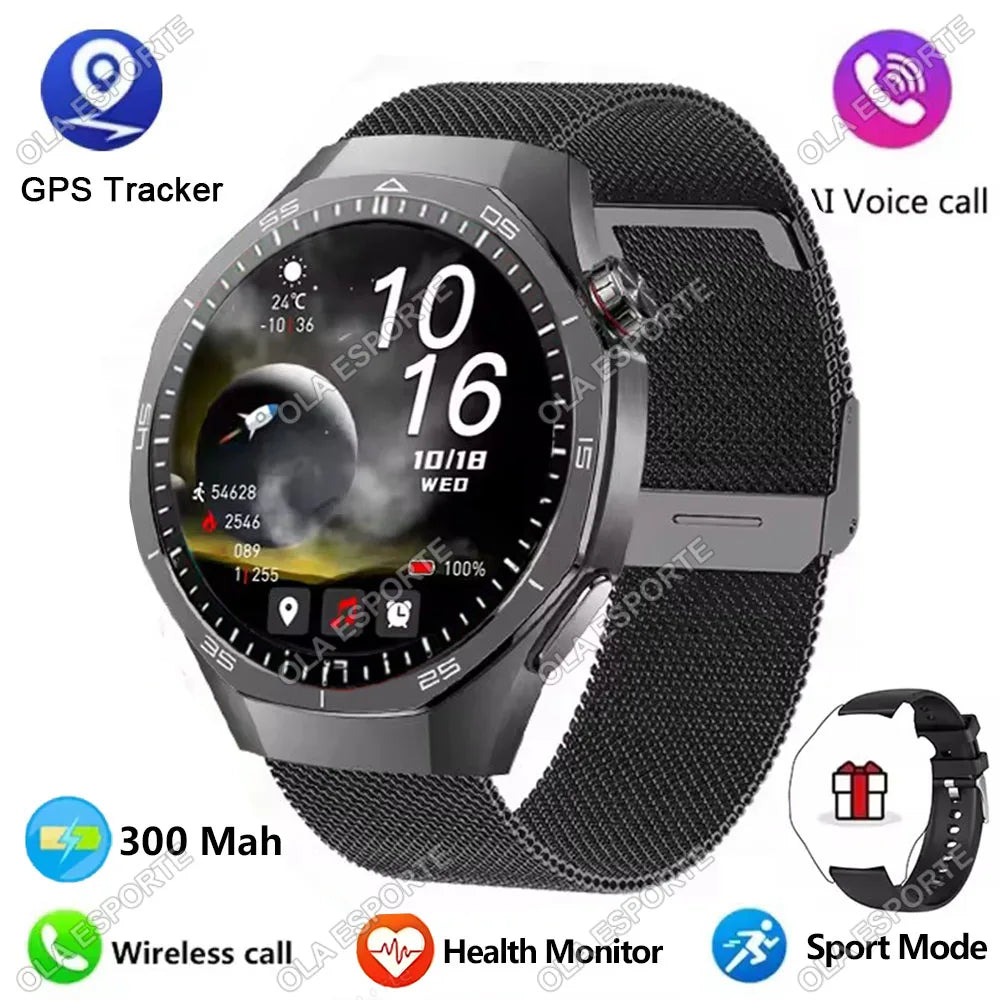 Ola Esporte – Montre ronde 1,52 pouce avec appels Bluetooth