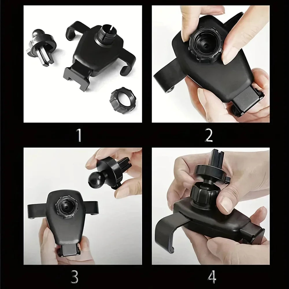 Support téléphone auto avec recharge sans fil – Noir ou blanc