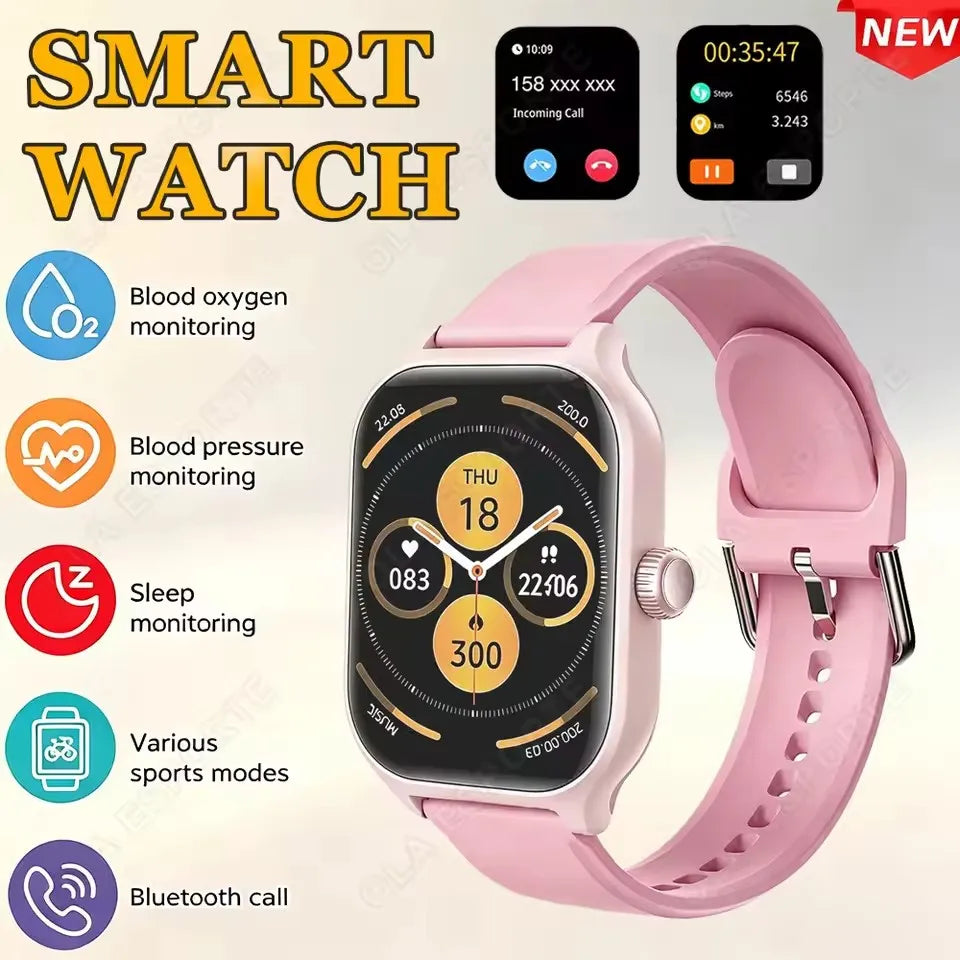 Ola Esporte – Montre ronde OLED 1,4 pouce avec appels Bluetooth