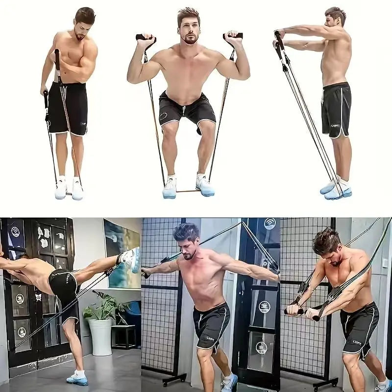 Kit fitness de 11 pièces – Élastiques de résistance et accessoires