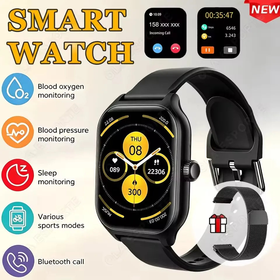 Ola Esporte – Montre ronde OLED 1,4 pouce avec appels Bluetooth