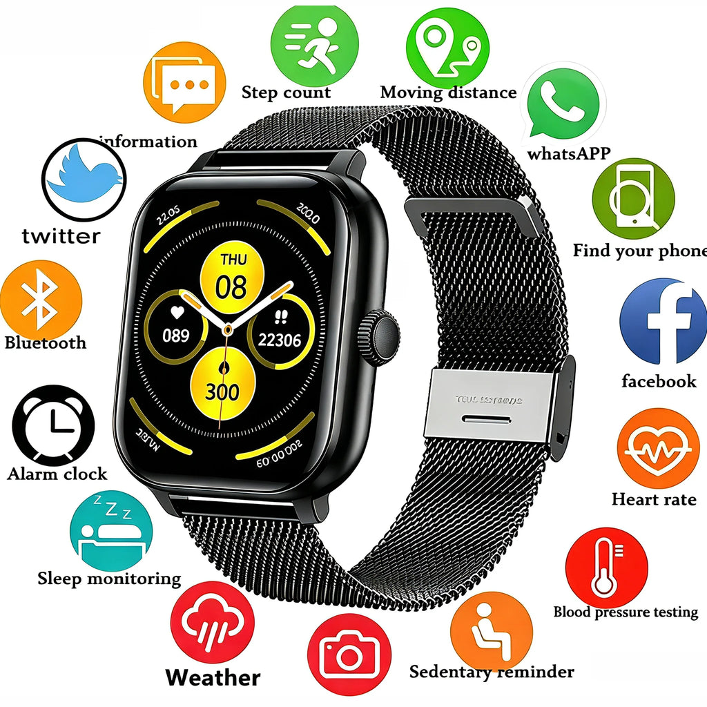 Ola Esporte – Montre ronde OLED 1,4 pouce avec appels Bluetooth