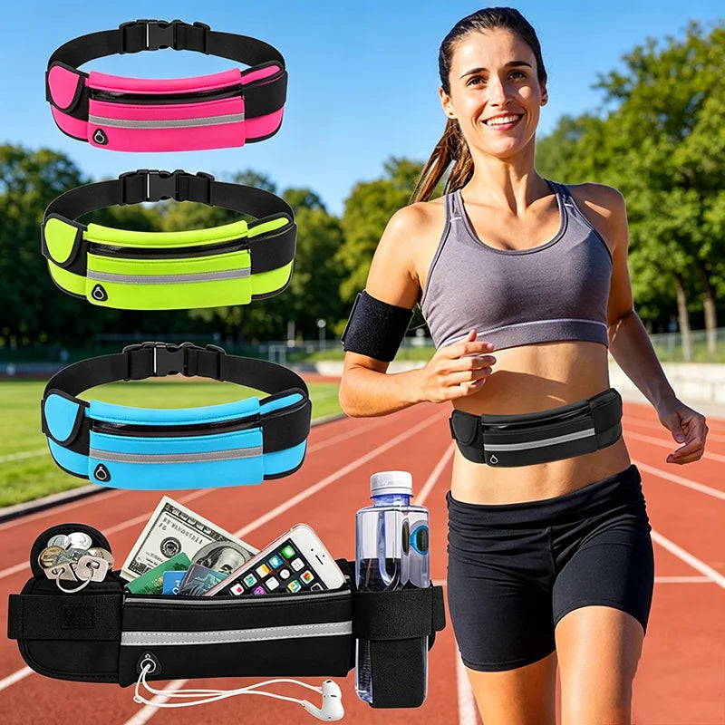Ceinture de running sport réglable – Pochette pour téléphone et petits objets