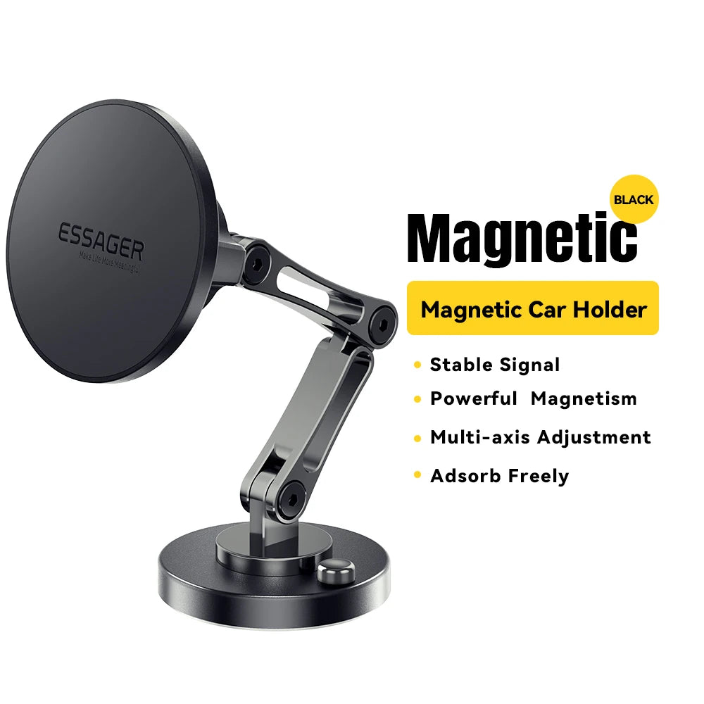 Essager ES-ZJ25 – Support téléphone auto magnétique, avec ou sans recharge