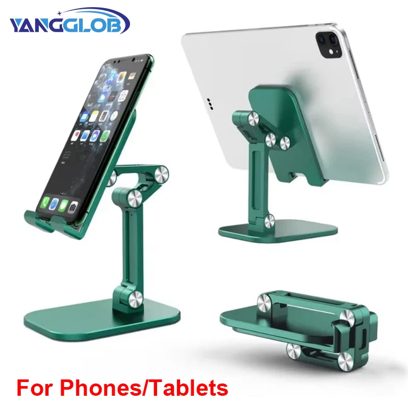 YANGGLOB – Support de bureau pliable à trois sections pour téléphone