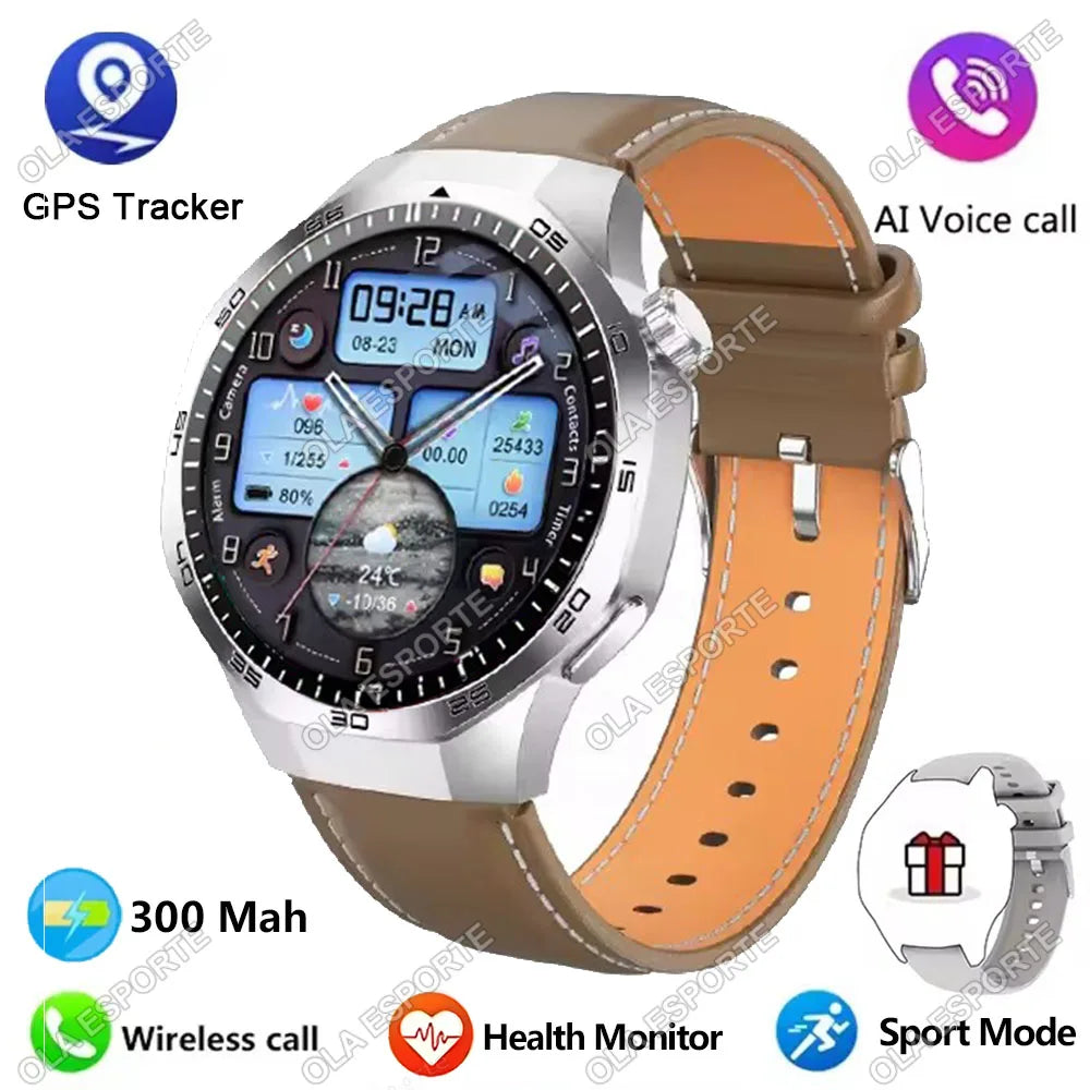 Ola Esporte – Montre ronde 1,52 pouce avec appels Bluetooth
