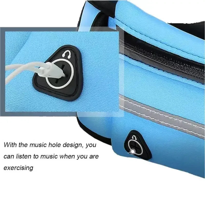 Ceinture de running sport réglable – Pochette pour téléphone et petits objets