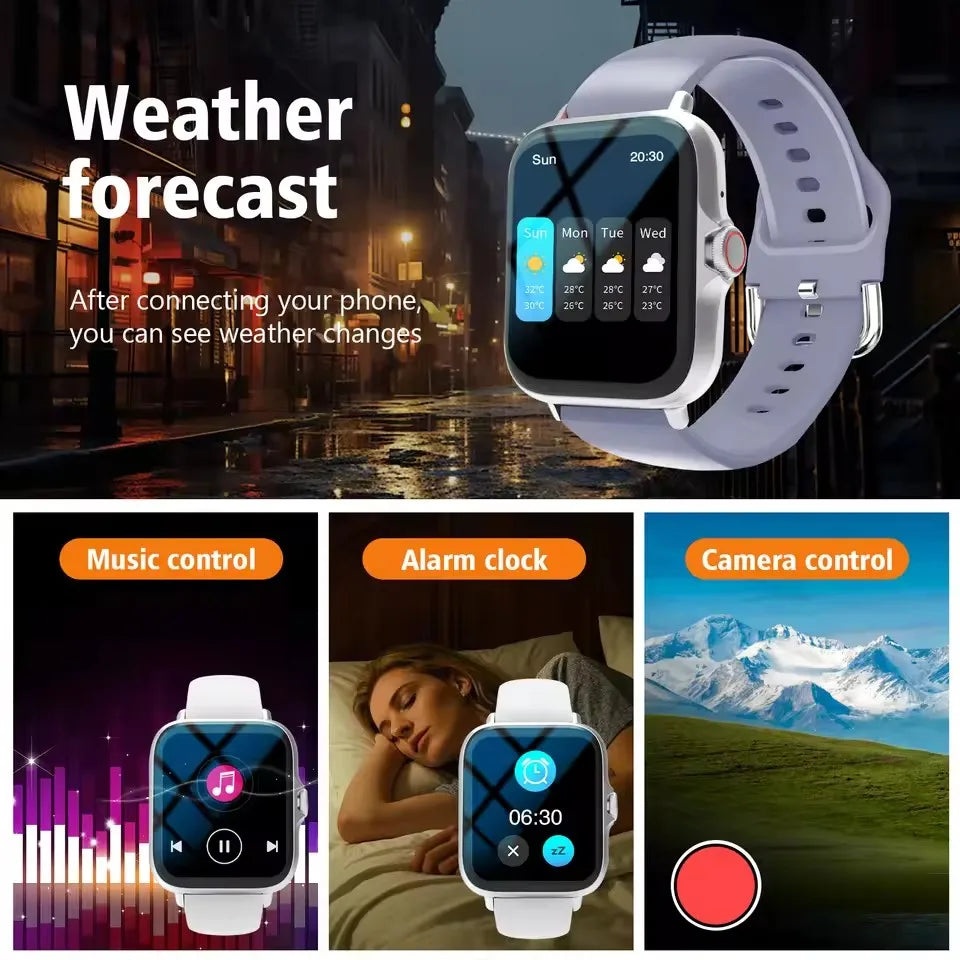 Ola Esporte – Montre connectée 2,02 pouces avec appels Bluetooth