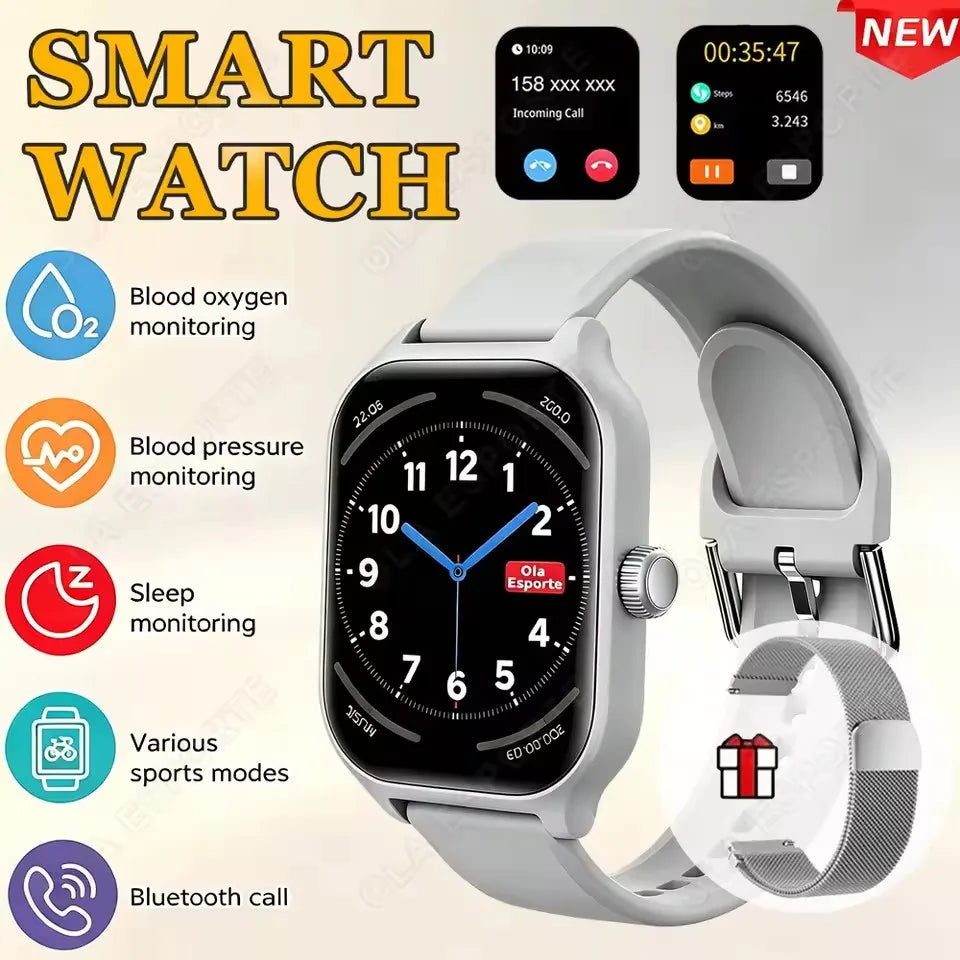 Ola Esporte – Montre ronde OLED 1,4 pouce avec appels Bluetooth