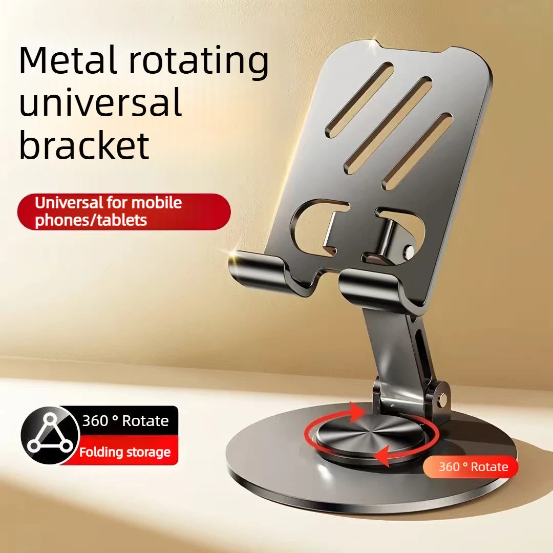 Support de bureau pliable en aluminium pour téléphone et tablette