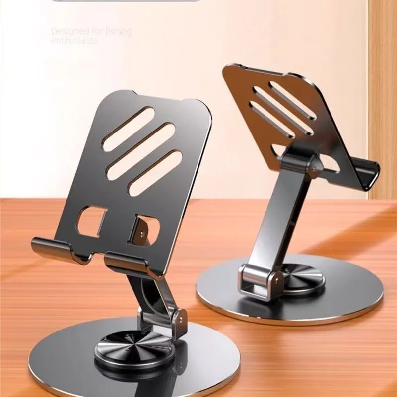 Support de bureau pliable en aluminium pour téléphone et tablette