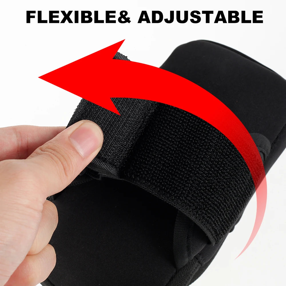 Brassard de sport pour téléphone – Pochette noire 18 × 10 cm