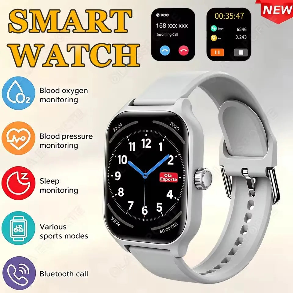 Ola Esporte – Montre ronde OLED 1,4 pouce avec appels Bluetooth