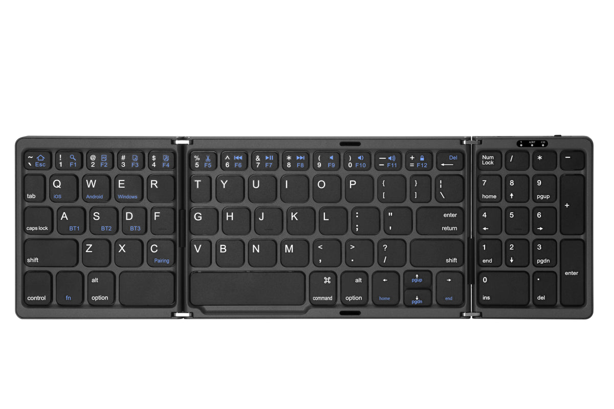 Kebidumei – Clavier Bluetooth pliable rechargeable, avec ou sans pavé tactile