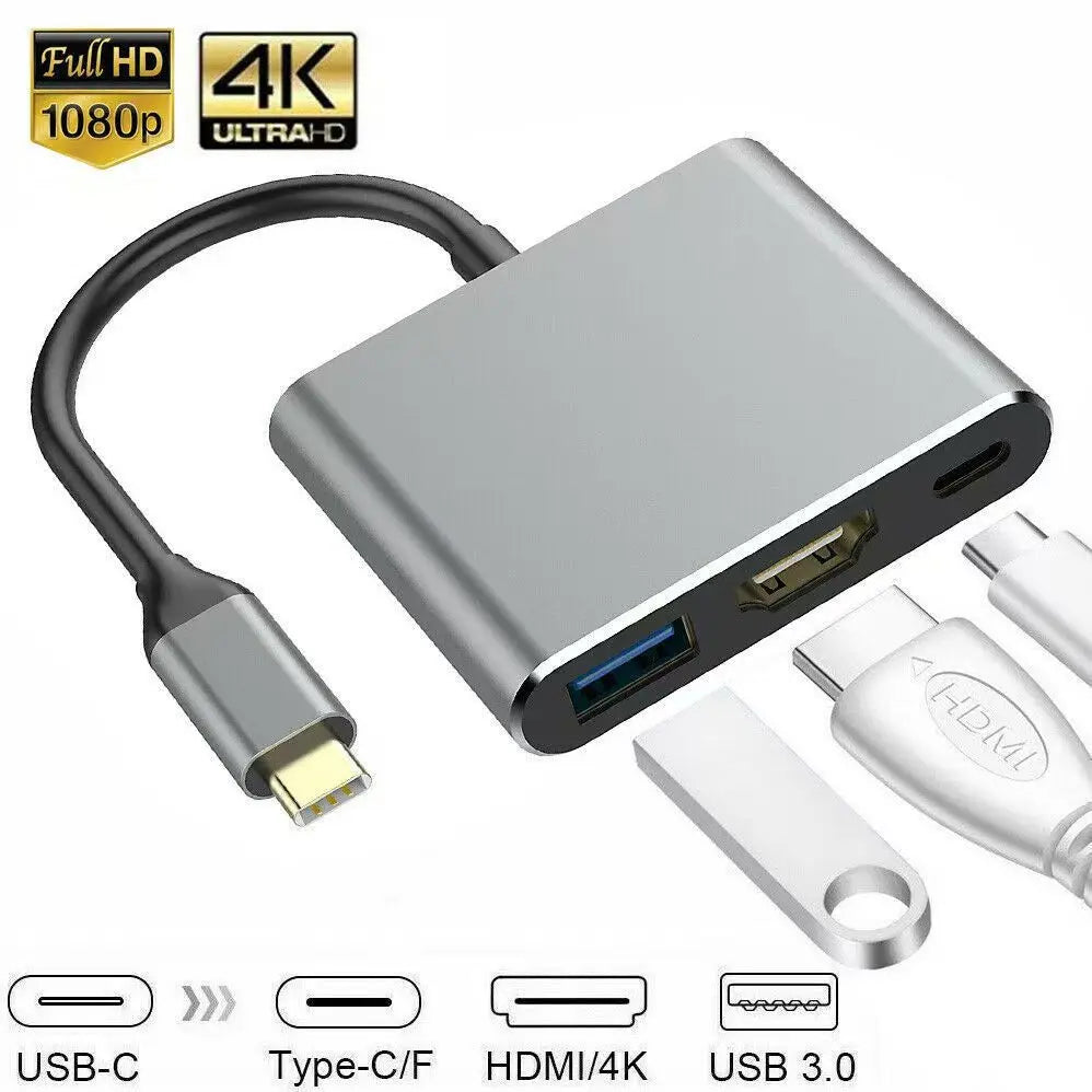 Hub USB-C – HDMI, USB et recharge selon la variante