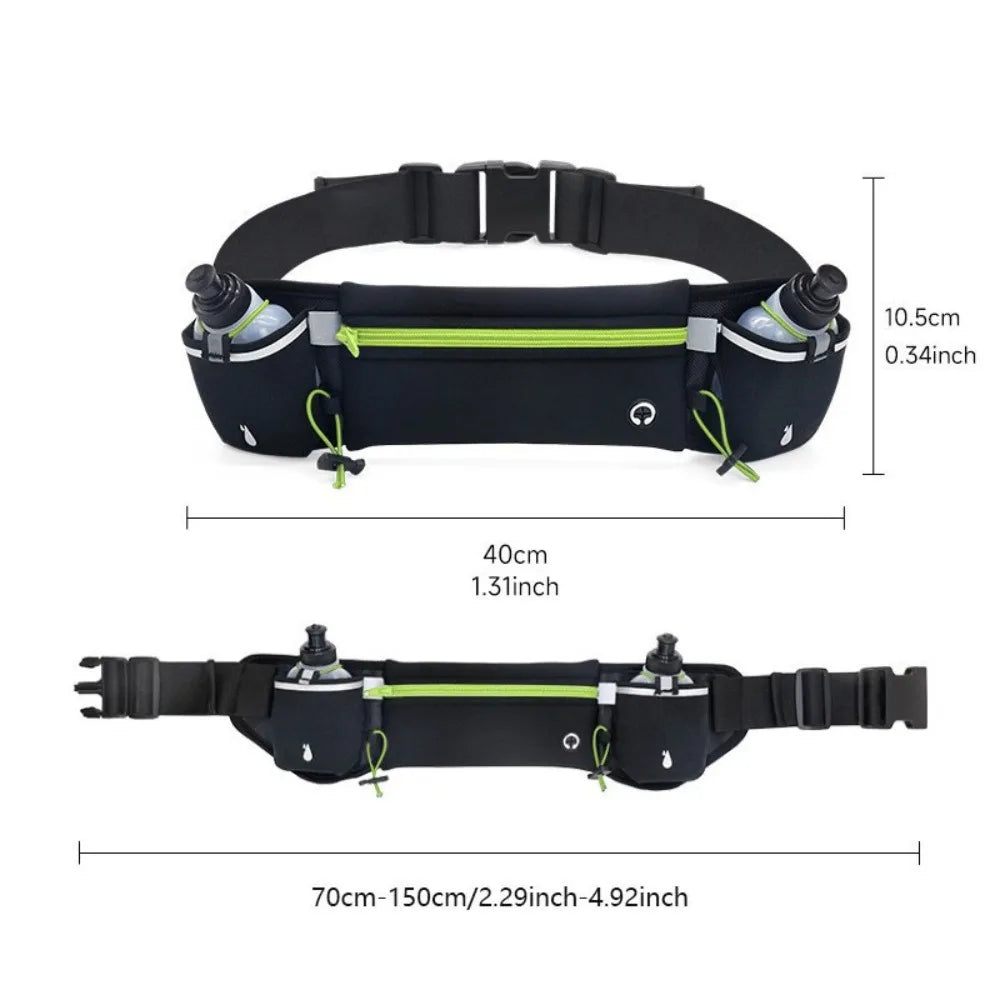 Ceinture de running sport avec rangement pour bouteille