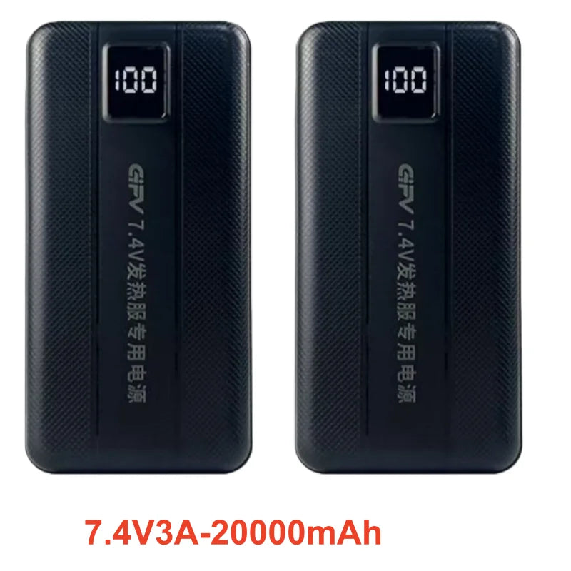 Batterie externe pour vêtement chauffant avec sorties DC et USB