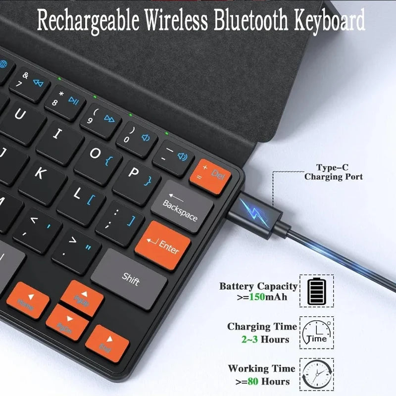 Luxuglow – Clavier Bluetooth pliable rechargeable, version au choix